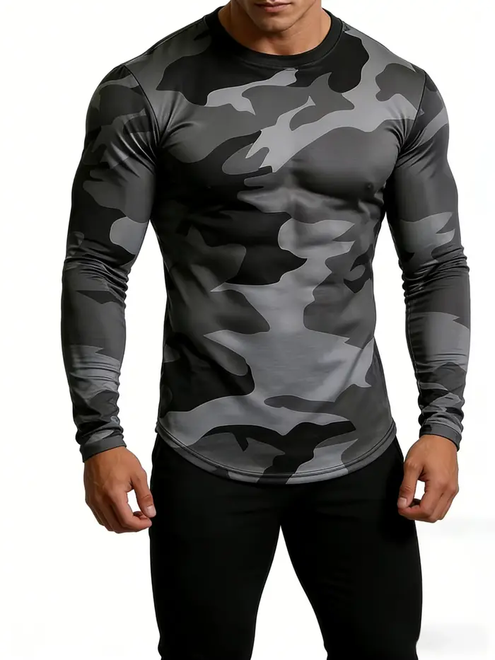 T-shirt camouflage militaire pour homme