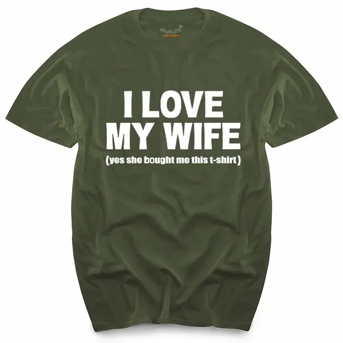 T-shirt I LOVE MY WIFE pour hommes, piles NY ThéTED, Coalition, mari, papa, idée cadeau, nouveauté,