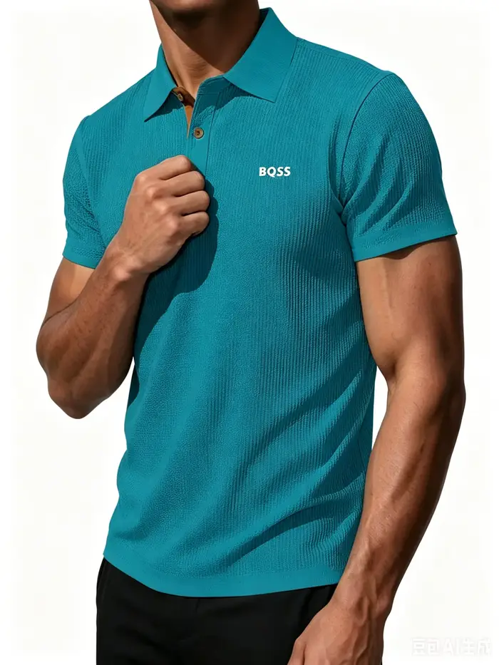 Polo à manches courtes en tricot gaufré Prana pour homme