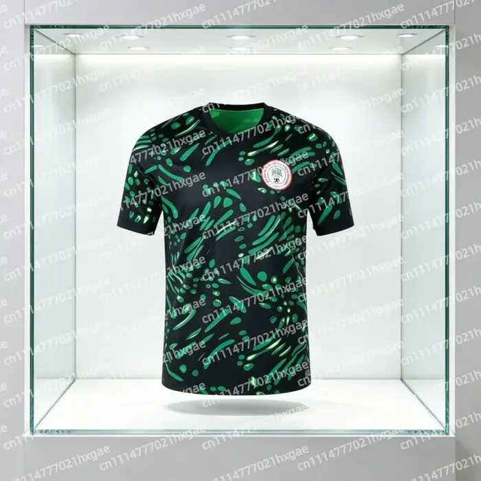 Maillot de football Nigeria 2026 – Maillot extérieur respirant et à séchage rapide pour l'été – T-shirt tendance pour matchs et usage quotidien – Hauts à séchage rapide pour toute la famille et les en