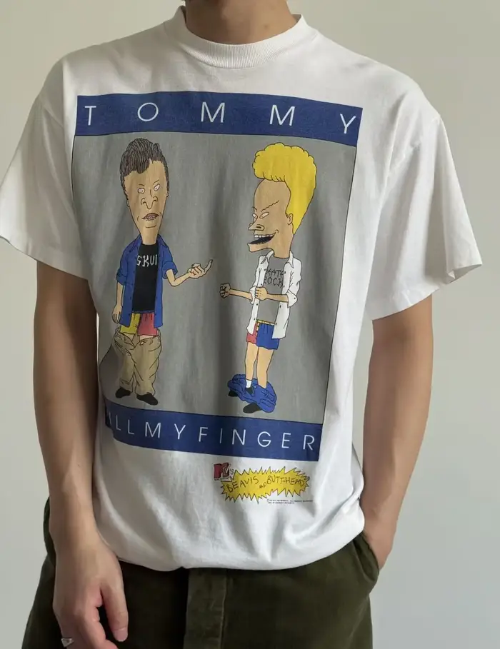 T-shirt vintage dessin animé années 90 SAINT pour hommes et femmes, coupe ample et oversize