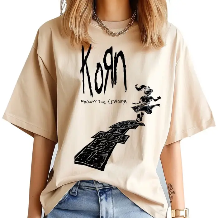 Korn chemise adolescent respirant graphique années 2000 hip hop t-shirt anime kawaii hip hop coréen vêtements