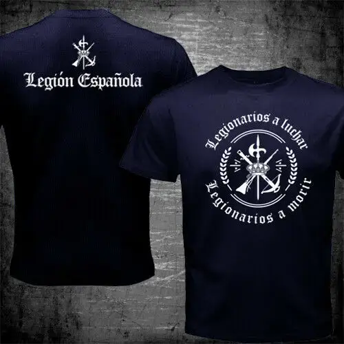 Espagne légion étrigh espagnole Espanola Tercio armée militaire T-Shirt été coton à manches courtes col rond hommes