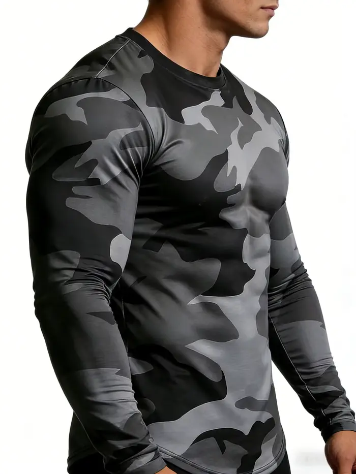 T-shirt camouflage militaire pour homme
