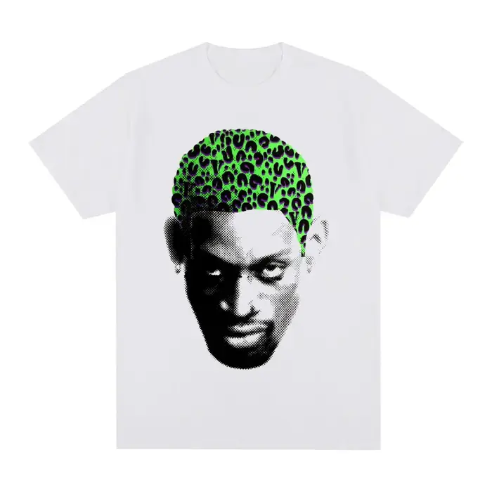 T-shirt Denhéritage Rodman pour hommes et femmes, streetwear hip-hop, rétro, en coton, vintage, nouv