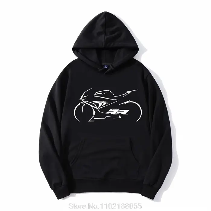 Sweat à capuche zippé graphique unisexe, sweat-shirt, sweat-shirt, sweat-shirt, mode moto, S 1000 RR