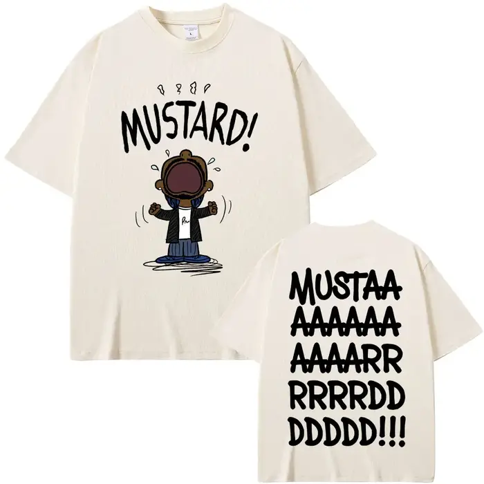 Rappeur Kendrick Lamar pas comme nous moutarde drôle impression T-shirts hommes femmes Hip Hop musique populaire T-shirt