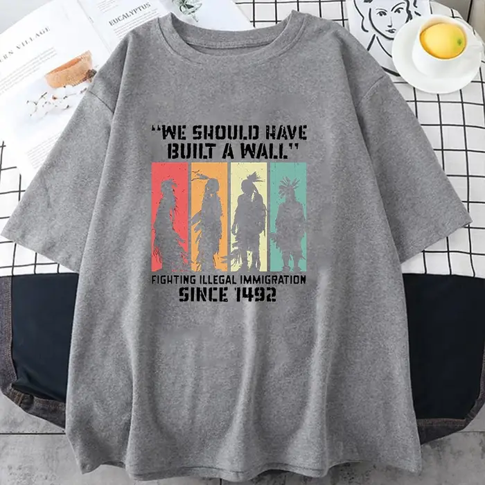 T-shirt drôle à imprimé amérindien pour hommes et femmes