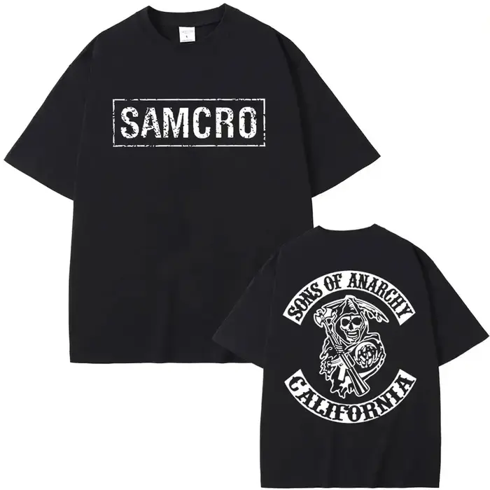T-shirt Homme Femme Sons of Anarchy SAMCRO 2026 – Nouvelle Collection Luxe Grande Taille Décontracté Manches Courtes Streetwear