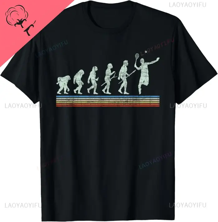 T-shirt graphique rétro en coton unisexe