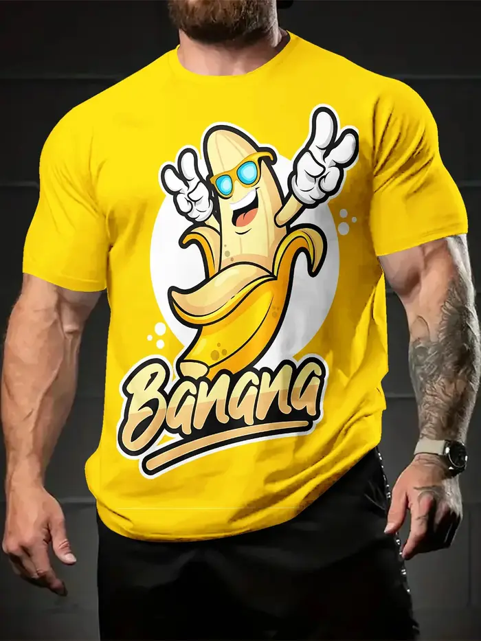2025 été dessin animé fruits graphique impression 3D t-shirt hommes femmes mode à manches courtes T-shirts Harajuku Y2K