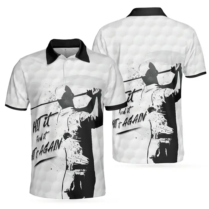 Polo de golf 3D Harajuku pour hommes