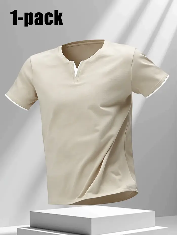 T-shirt pour homme à col en V