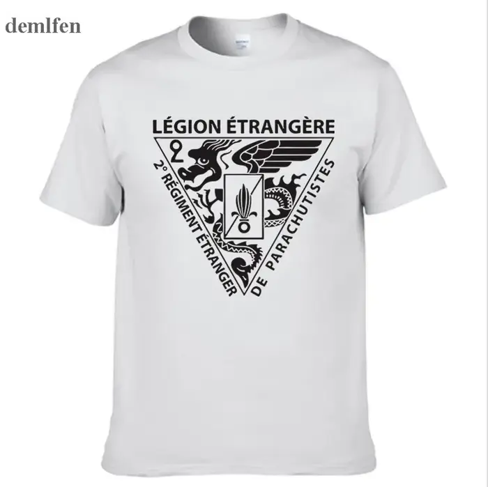 Nouvelle Légion étrangère française Forces spéciales armée de la guerre mondiale T-shirt Homme Camisetas hommes coton