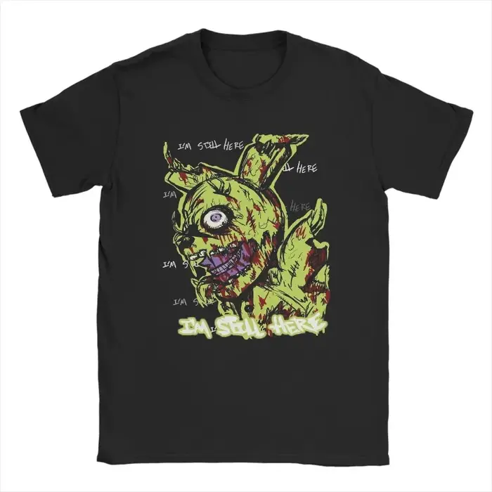 Hommes printemps été piège FNAF à Freddys trompette T-Shirts Vintage 100% coton vêtements Vintage à 