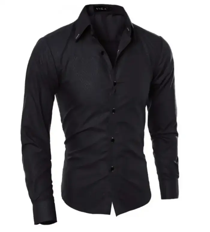 Chemise habillée décontractée de luxe pour homme 2026 – Collection Printemps-Été – Coupe ajustée – Col rabattu – Vêtements masculins