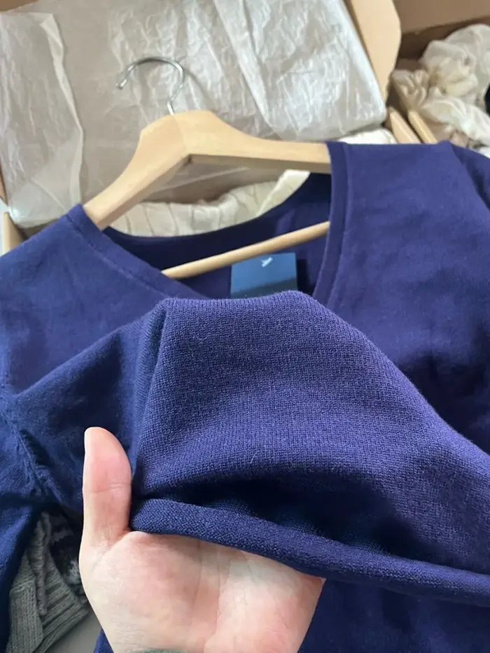 T-shirt à manches longues tricoté à lacets pour femme