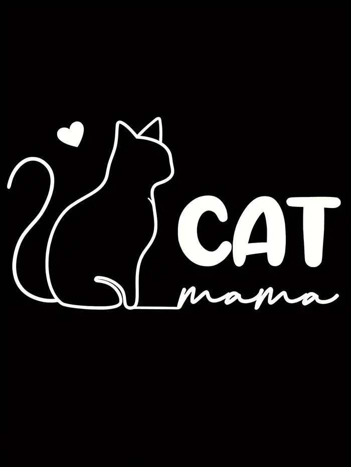 T-shirt imprimé Cat Mama