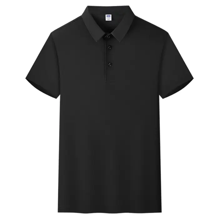 Polo décontracté de couleur unie, Logo personnalisé, mode Business, impression de marque d'entrepris