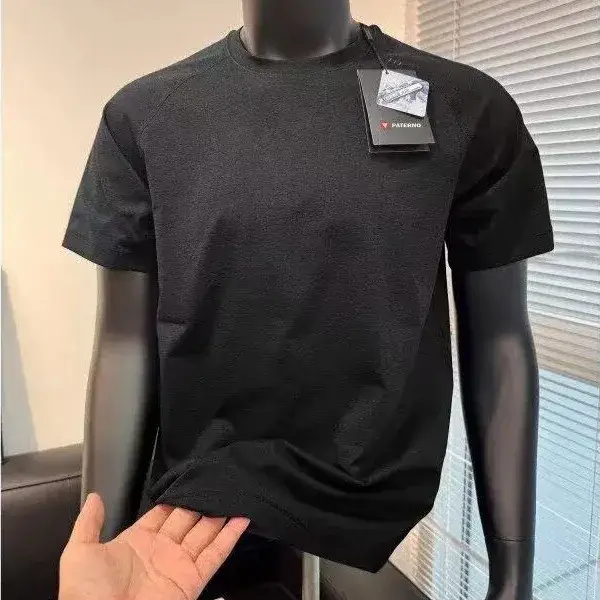 T-shirt de sport simple à séchage rapide pour homme, été, couleur unie, course à pied, entraînement, fitness, manches courtes, absorbant la transpiration, vêtements de cyclisme