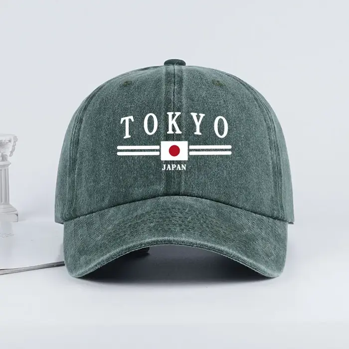 Casquette de baseball imprimée « TOKYO JAPAN », style urbain, classique et tendance, pour les trajet