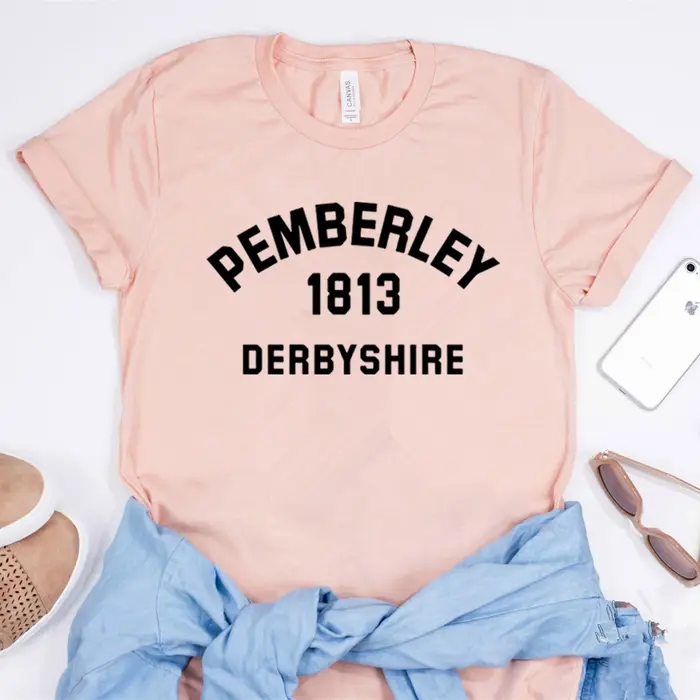 Jane Austen – T-Shirt pour les amoureux de livres, haut esthétique Vintage, fier et prévenant, pembl