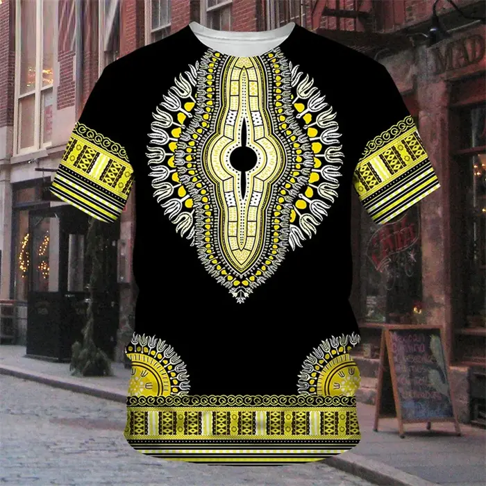 Robe traditionnelle africaine à rayures 7