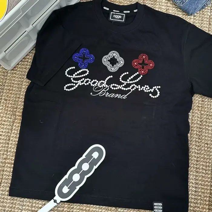 T-shirt GOODBRAND en coton respirant à col rond et manches courtes