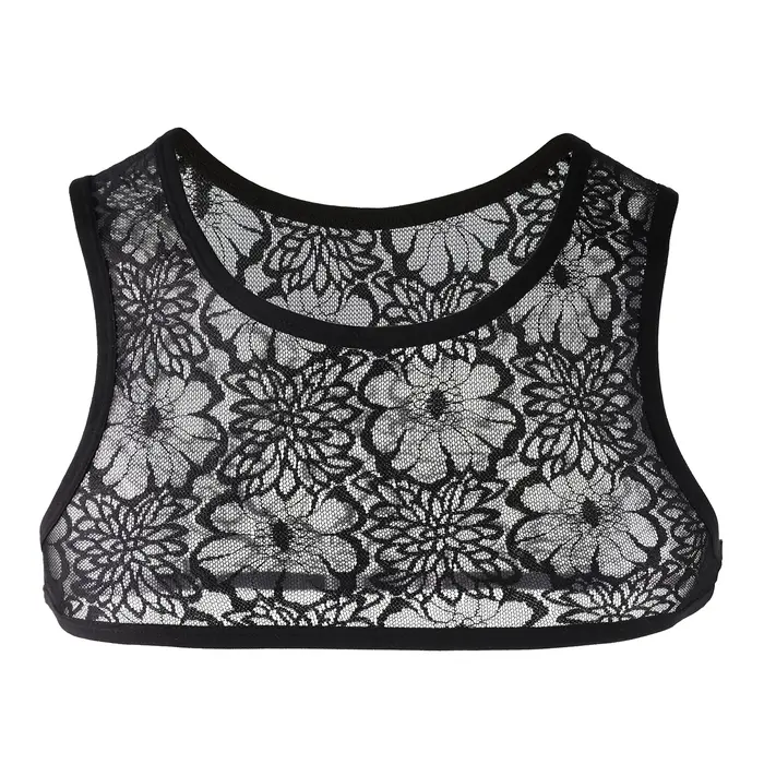 Hommes dentelle pure culture hauts gilet sans manches Crossdressing homme Sissy soutiens-gorge court