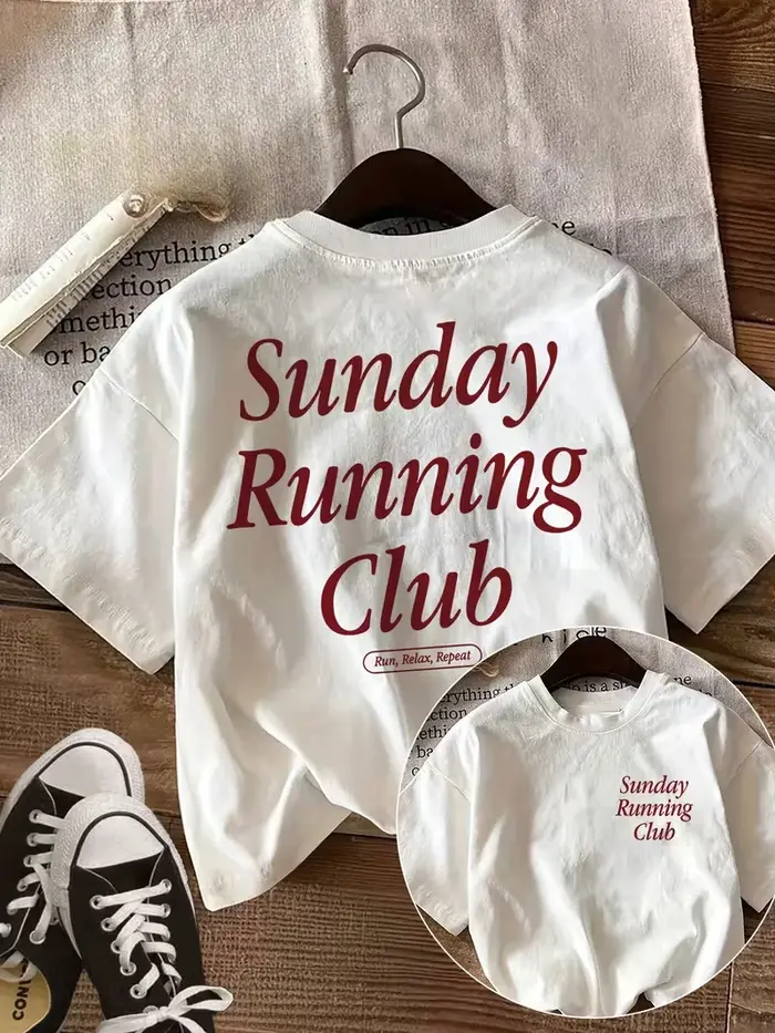 T-shirt pour femme avec motif Sunday Running Club