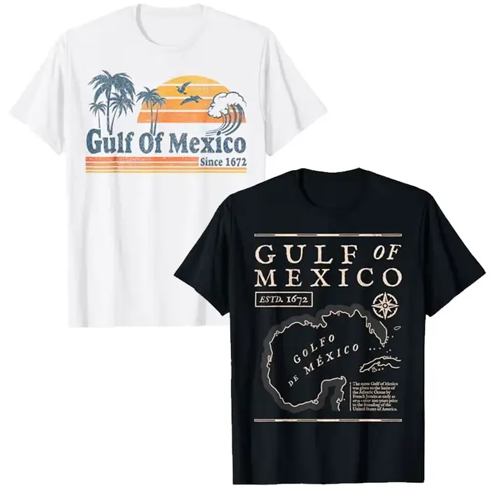 T-shirt de plage du golfe du Mexique depuis 1672