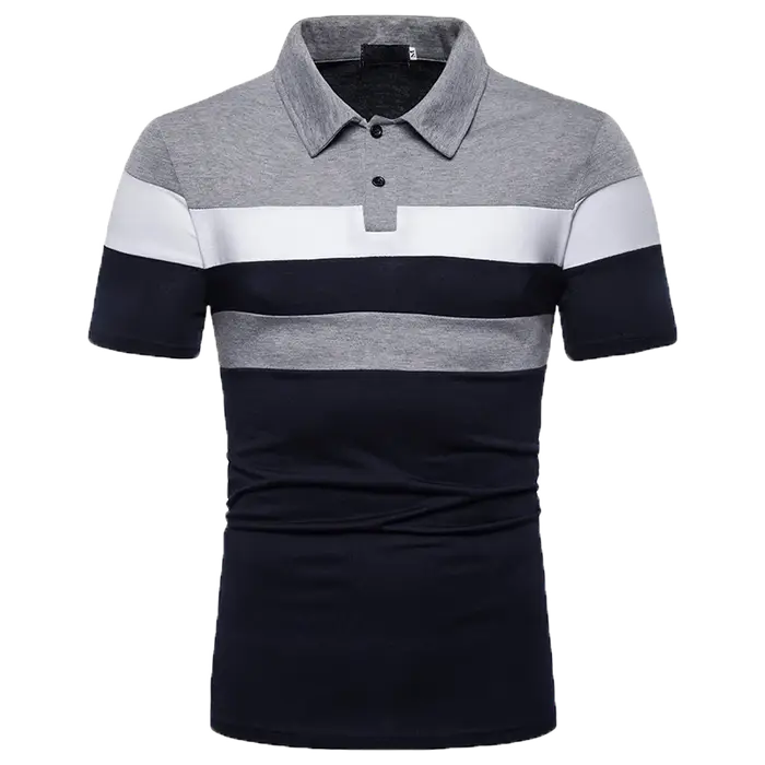 2025 Nouveau haut bloc de couleur pour hommes pour le commerce extérieur, polo pour hommes saisonnie