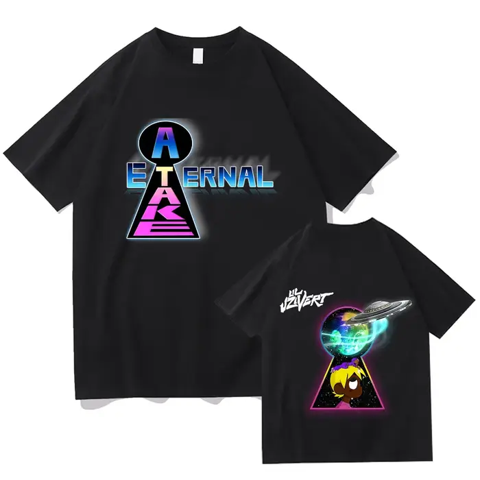 Lil Uzi Vert-T-shirt à Manches Courtes pour Homme et Femme, Streetwear Créatif, Vêtement d'Été, Mode