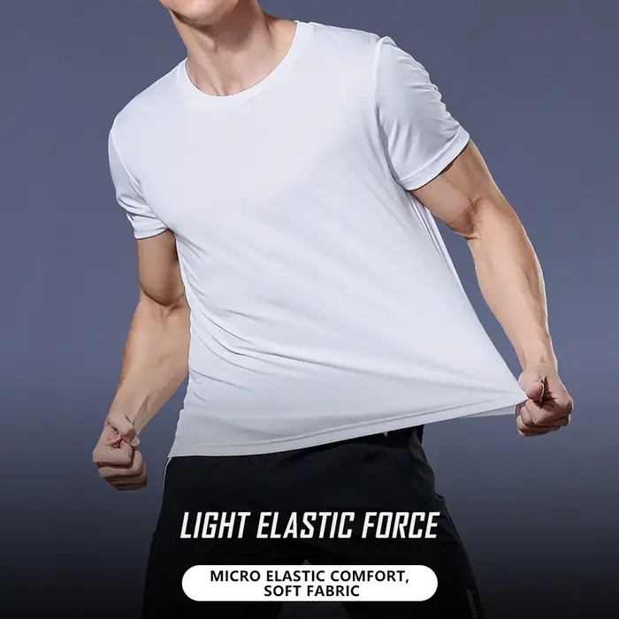 T-shirt de sport à manches courtes pour homme