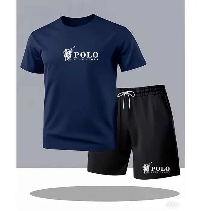 Ensemble T-shirt et short de sport POLO pour homme