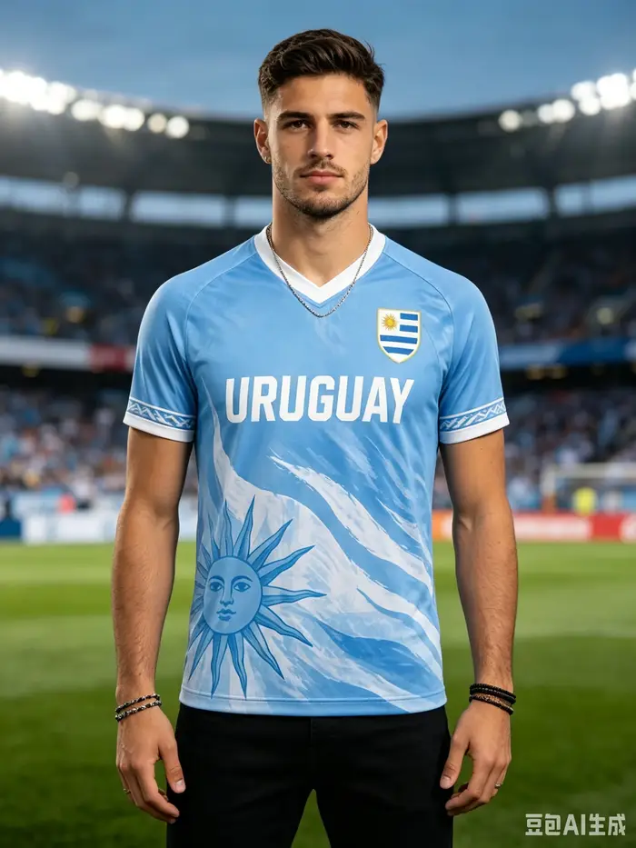 T-shirt d'été pour homme Uruguay 10