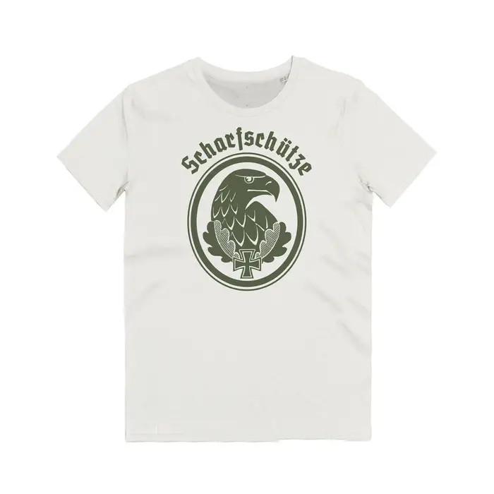 T-shirt avec badge de Sniper de Scharfschuetzen Marksman.