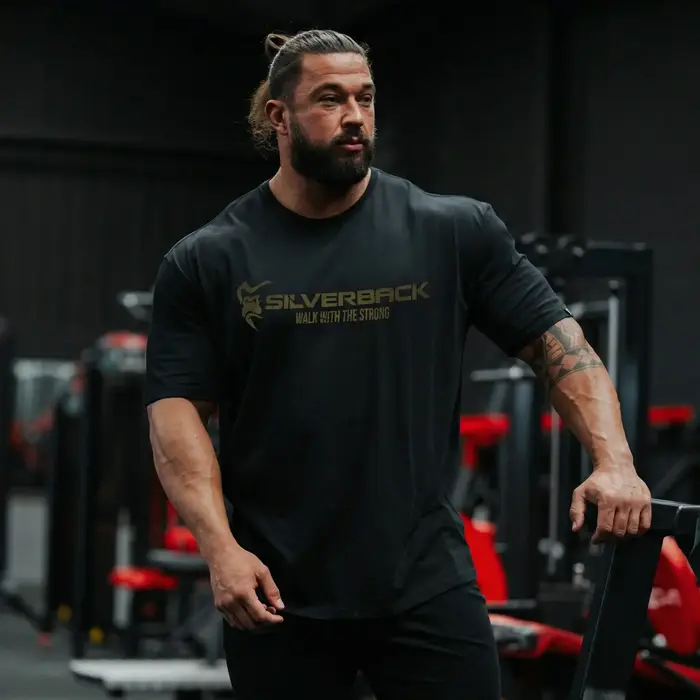 T-shirt GYM à imprimé gorille Atlas - Silverback Gymwear