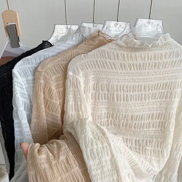 T-Shirts en maille à manches longues pour femmes