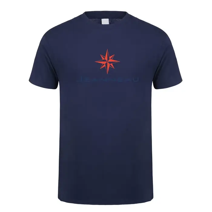 Jeanneau t-shirt été hommes coton à manches courtes T-shirts