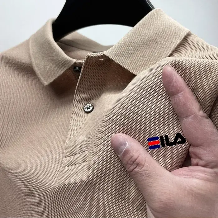 2025 été nouveau hommes revers brodé Polo et Anti boulochage