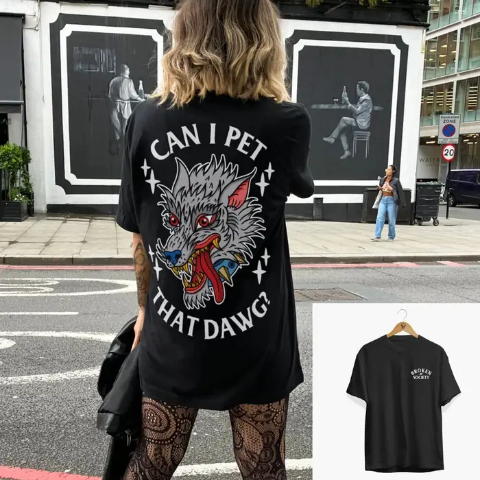 T-shirt décontracté style rétro « Not Everyone's Cup of Tea » avec motif tatouage