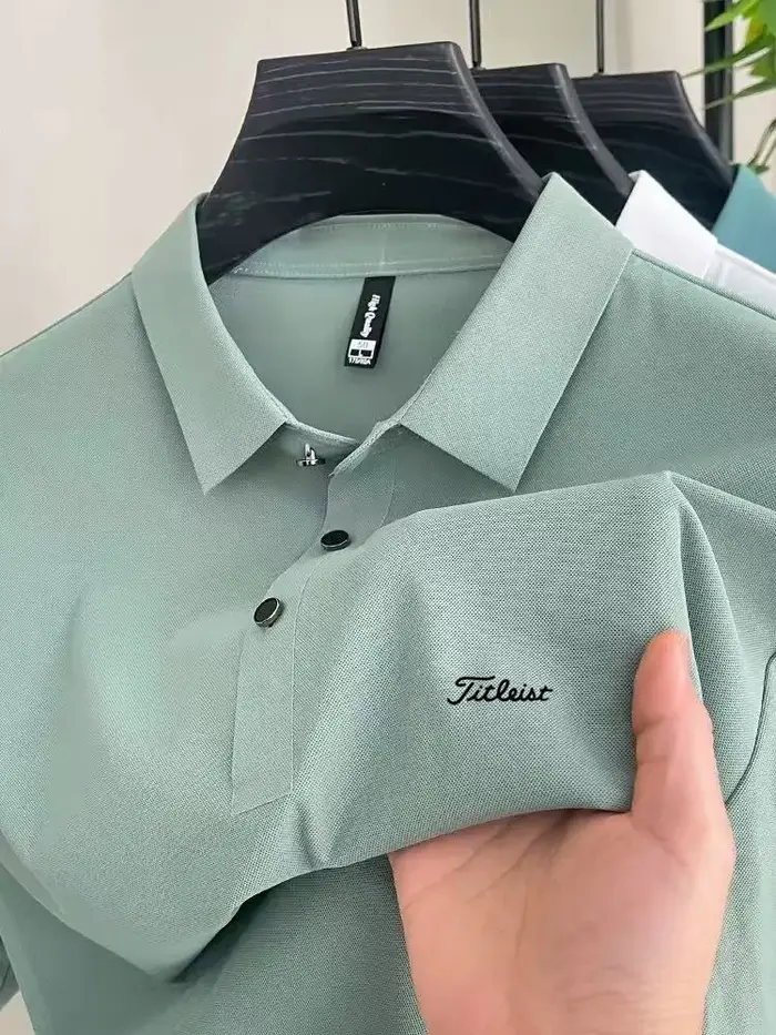 Polo décontracté pour hommes, t-shirt de golf d'extérieur, haut de gamme, respirant et frais, pour l