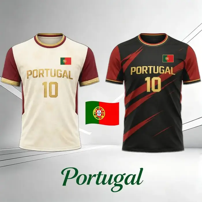 T-shirt imprimé drapeau du Portugal