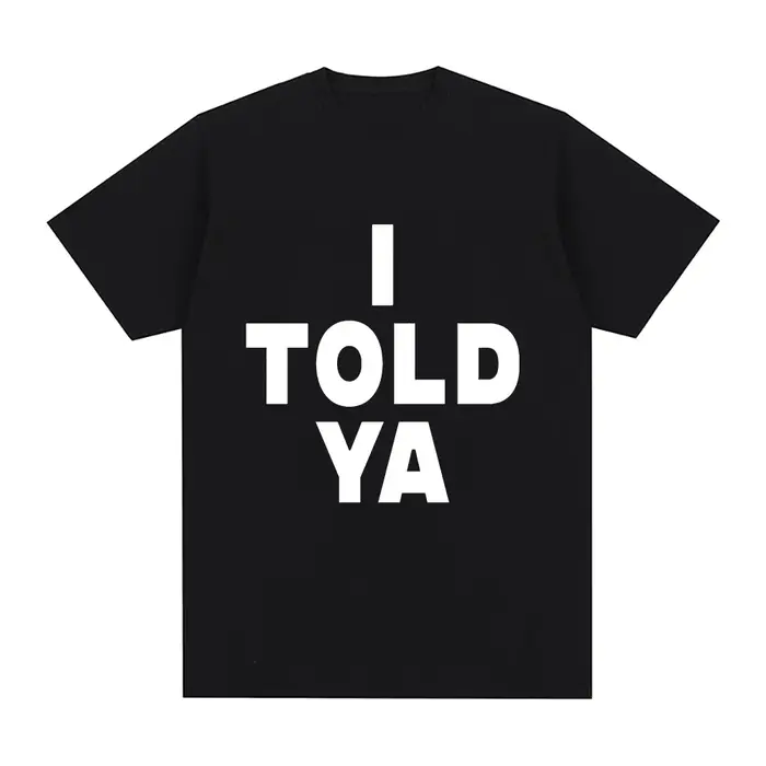 J'ai dit Ya Challengers ZENDAYA T-Shirt hommes Harajuku esthétique graphique Tashi T-Shirt unisexe S