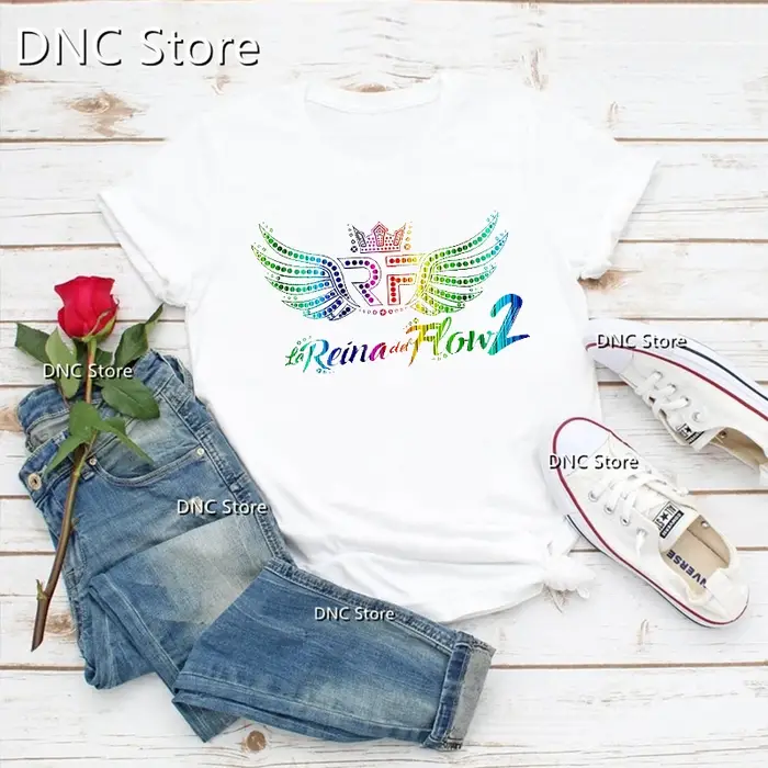 Mode femmes T-Shirts Cool la reine du flux chanteur de musique imprimé graphique T-Shirts Femme été 