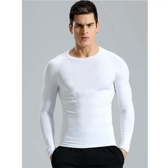 T-shirt de sport de compression respirant pour homme, coupe sèche, haute qualité, rashguard, jogging, course à pied, MMA, fitness, gym, Wagguard