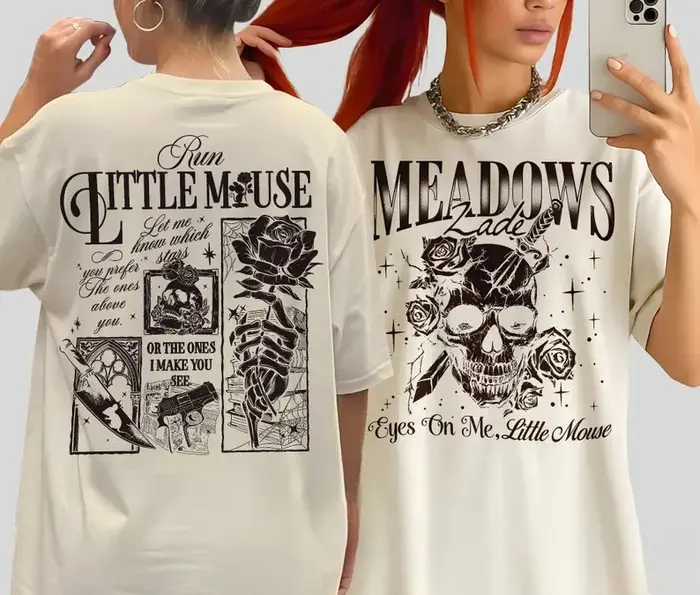 Vintage femmes Zade Meadows T-Shirt hommes surdimensionné coton