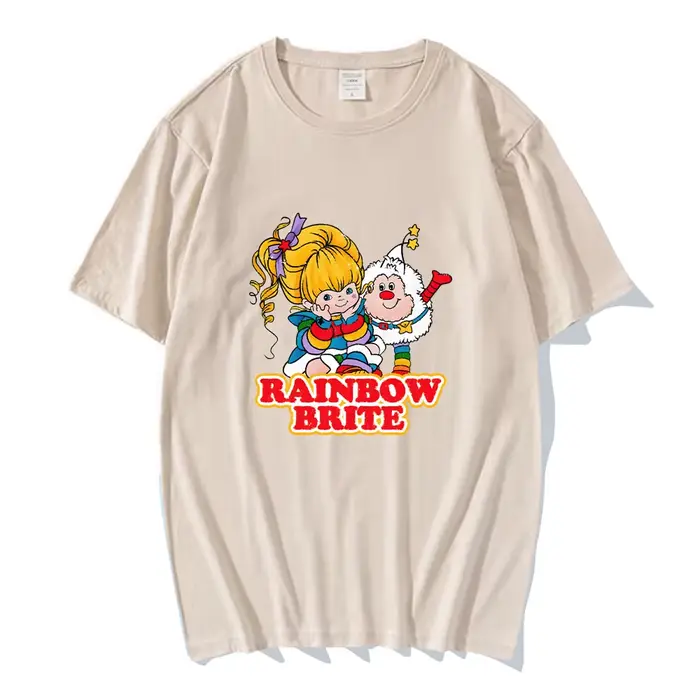 T-shirt à col rond en pur coton pour femme