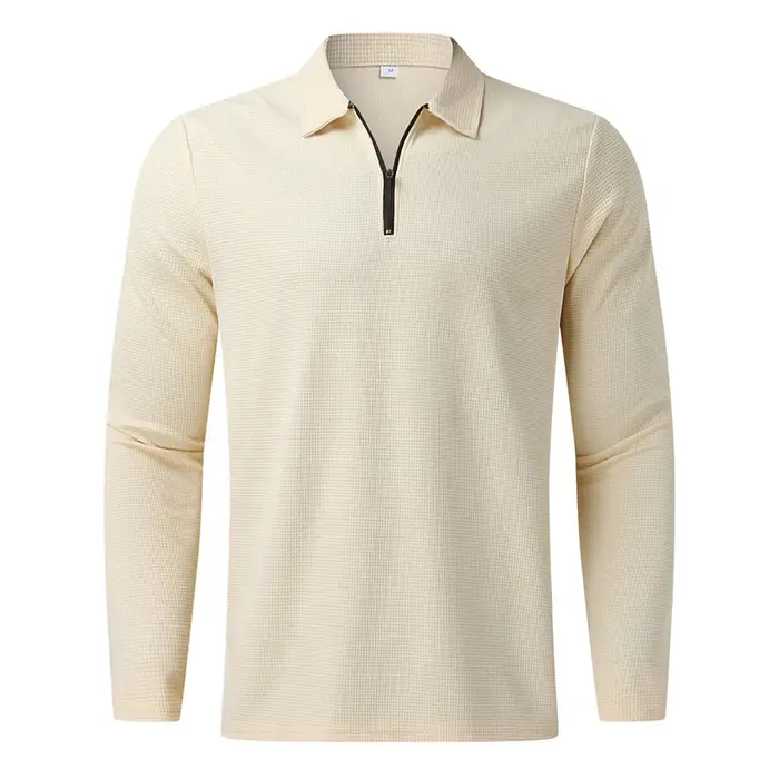 Polo d'été à manches longues pour hommes